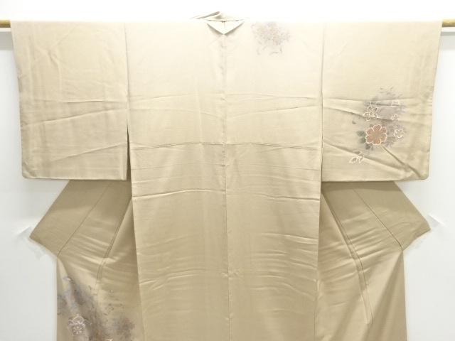  鳳凰に花唐草模様一つ紋訪問着